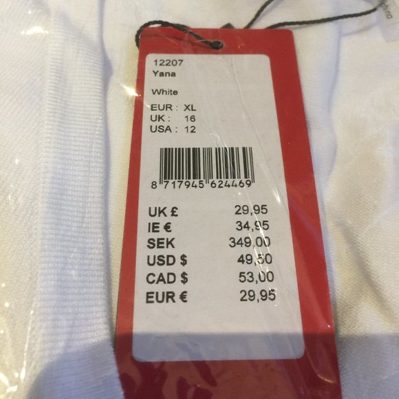 Yest Yana Ladies Cardigan Sweater White Button Front Various Sizes 6-16 - Picture 5 of 12